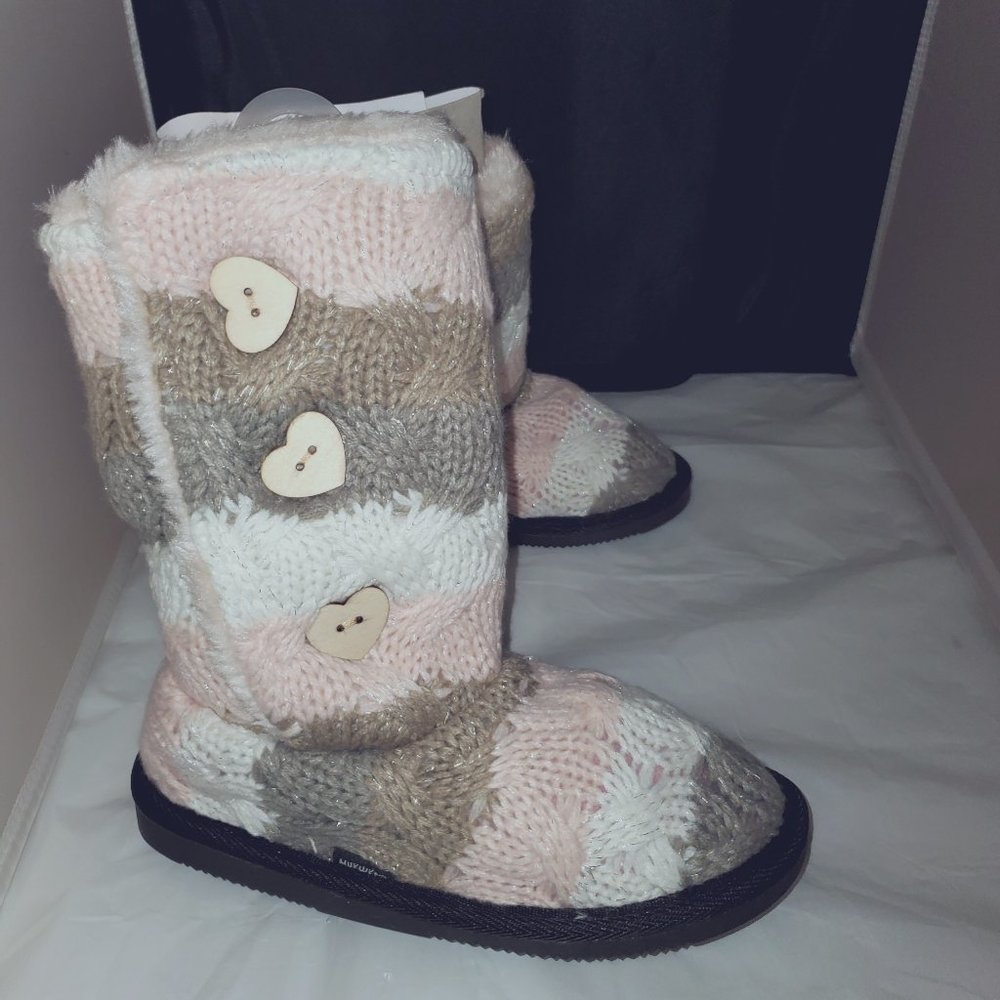 Originals Muk Luk Kids Slipper Booties Girls sz 3